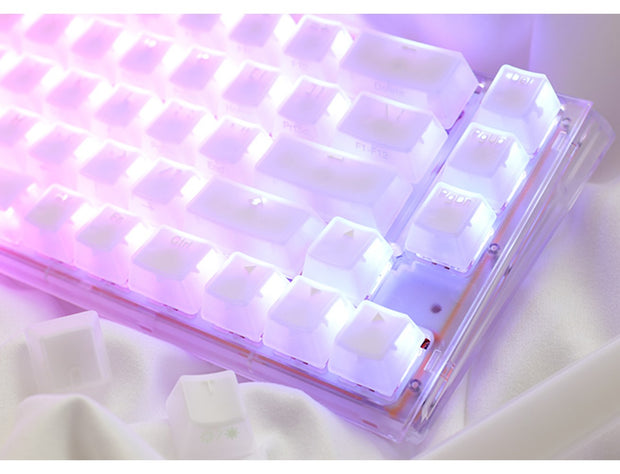 Ducky One 3 SF - Silent Red Switch RGB Hot-Swap Mechanical Keyboard - Aura White