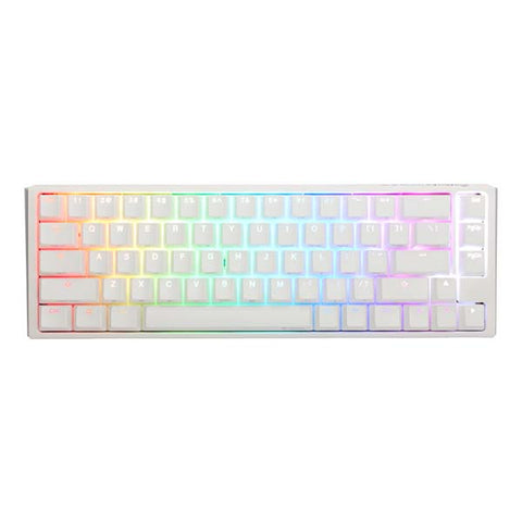 Ducky One 3 SF - Silent Red Switch RGB Hot-Swap Mechanical Keyboard - Aura White