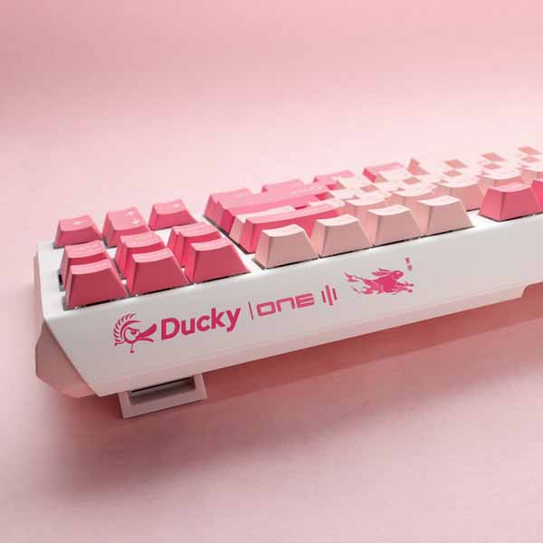Ducky One 3 TKL - Silent Red Switch Quack Mechanical Keyboard - Gossamer Pink