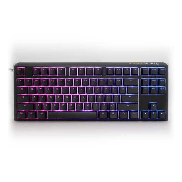 DUCKY ONE 3 TKL - Blue Switch RGB Hot-Swap Wired Mechanical Keyboard - Classic Black - AR Layout