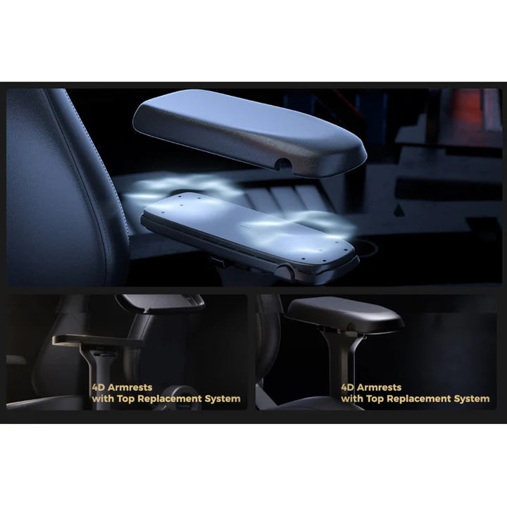 DXRacer MARTIAN Series Electric Adjustable Backrest Large Gaming Chair - Black
