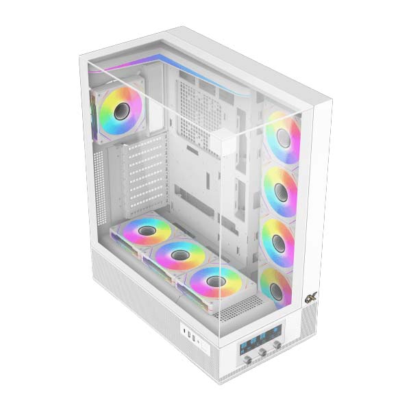 XIGMATEK VISION PRO ARCTIC ARGB LED ATX Case - White