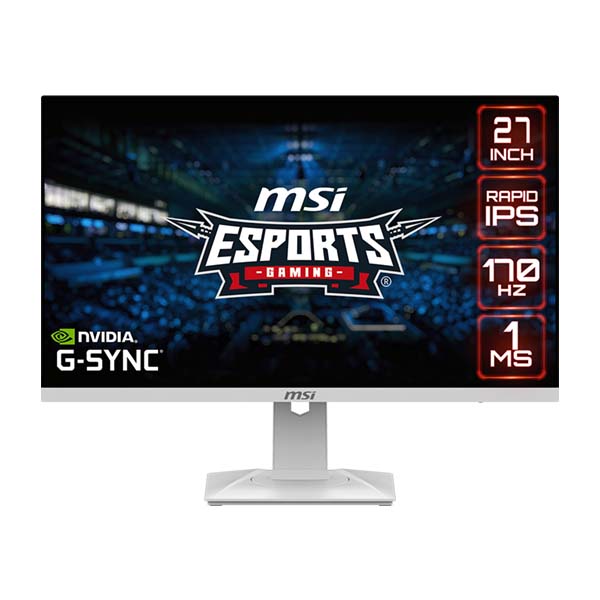 MSI G274QRFW - 27 Inch 170Hz WQHD Rapid IPS Gaming Monitor - White