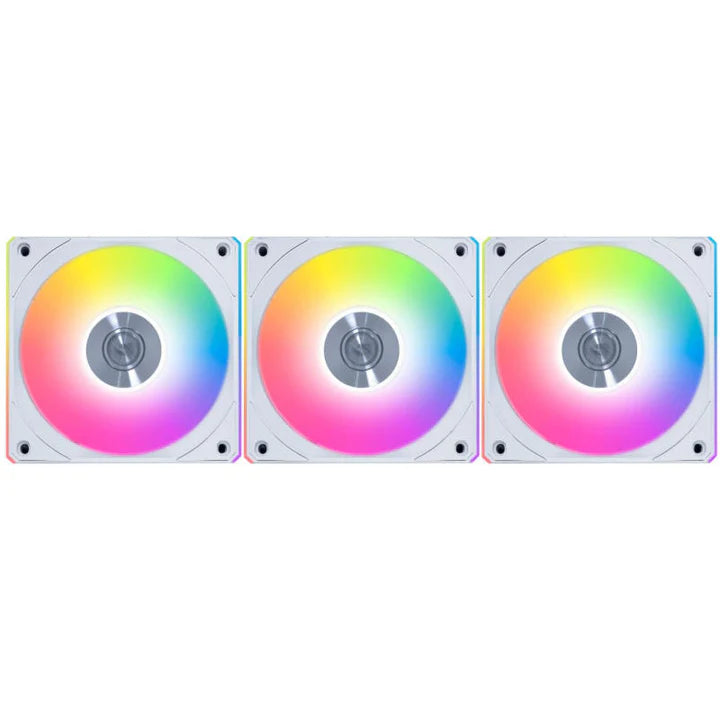 LIAN LI UNI FAN CL Wireless 120mm ARGB Case Fans with Controller (3 Pack) - White