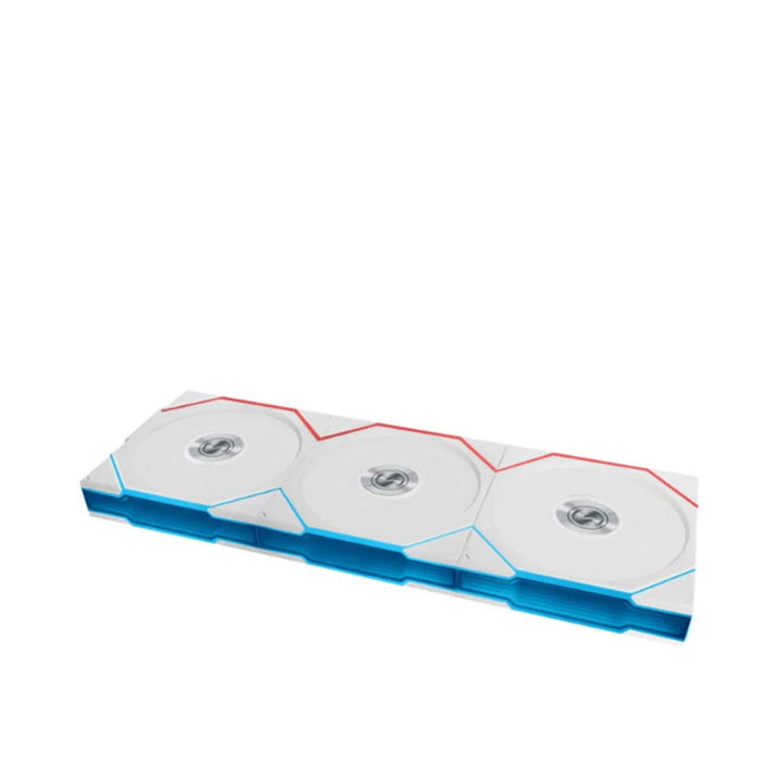 LIAN LI UNI FAN TL Wireless LCD Reverse Blade 120mm ARGB Case Fans with 1.6” LCD Screen (3 Pack) - White