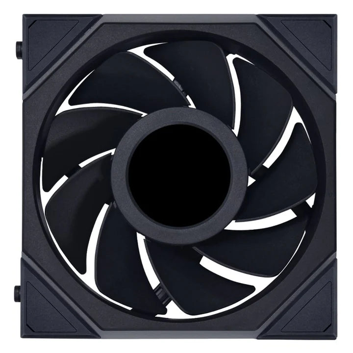 LIAN LI UNI FAN TL LCD Reverse Blade 120mm ARGB Cooling Fan with 1.6" LCD Screen (Pack of 3) - Black