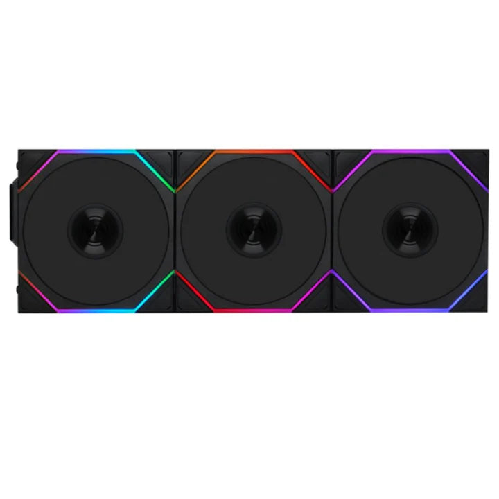 LIAN LI UNI FAN TL-LCD Wireless 120mm ARGB Case Fans with 1.6” LCD Screen (3 Pack) - Black