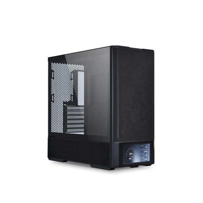 LIAN LI Lancool 207 Digital 6" LCD Mid Tower ATX Gaming Case - Black (4 FANS Included)
