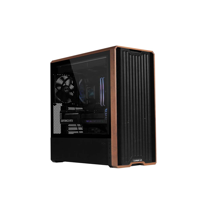 LIAN LI Lancool 217 Mid Tower ATX Gaming Case - Black (5 Fans Included)