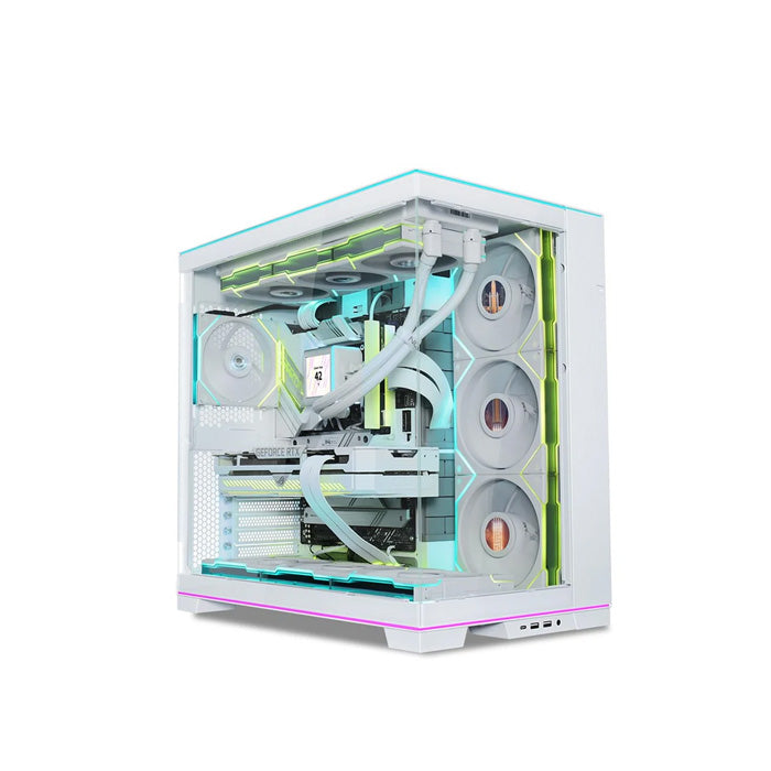 LIAN LI O11 Dynamic EVO RGB E-ATX Mid Tower Gaming PC Case - White