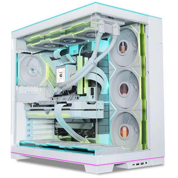 LIAN LI O11 Dynamic EVO RGB E-ATX Mid Tower Gaming PC Case - White