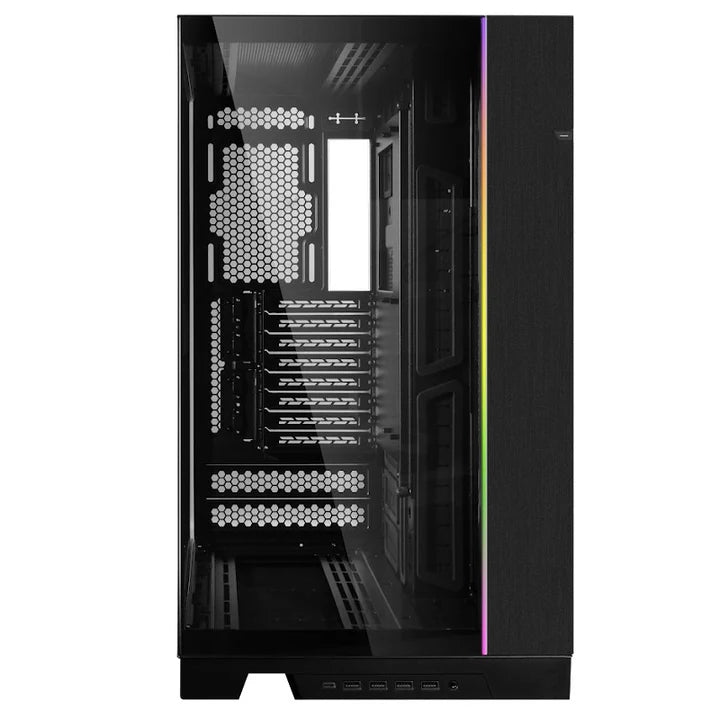 LIAN LI O11 Dynamic EVO XL RGB Tempered Glass Full Tower Gaming Case - Black (Fans Not Included)