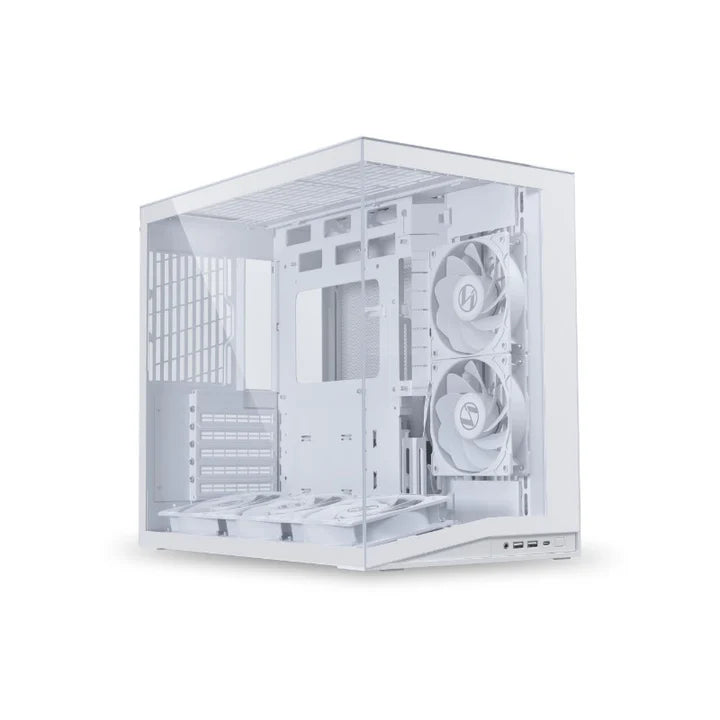 LIAN LI O11 Dynamic Mini V2 ATX Mid Tower Gaming Case - White (Fans Not Included)