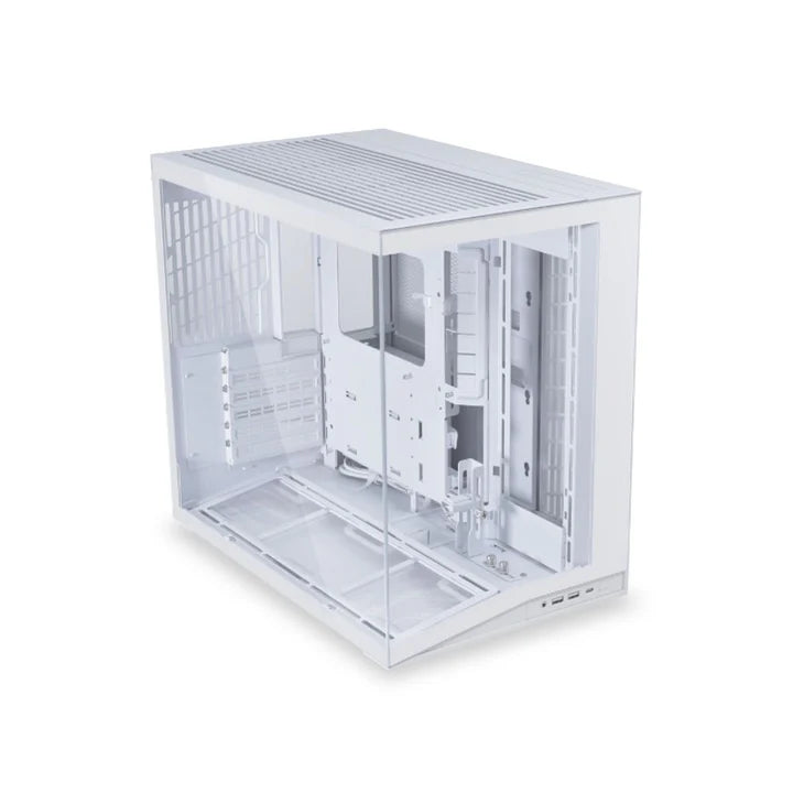 LIAN LI O11 Dynamic Mini V2 ATX Mid Tower Gaming Case - White (Fans Not Included)