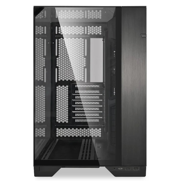 LIAN LI O11 VISION Tempered Glass Mid Tower Gaming Case - Black (Fans Not Included)