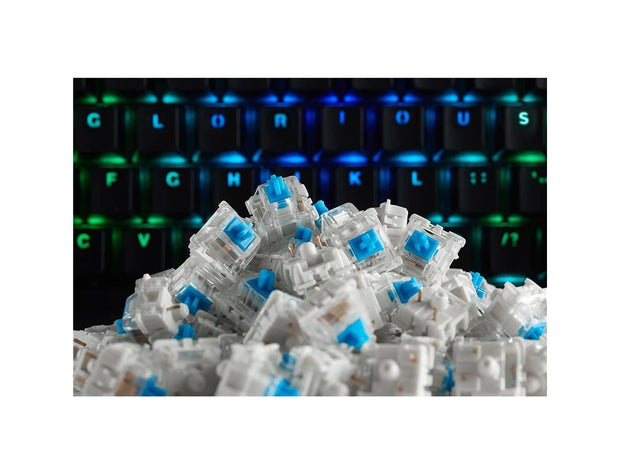 Glorious Gateron Green Mechanical Keyboard Switches (120 pack) - Blue