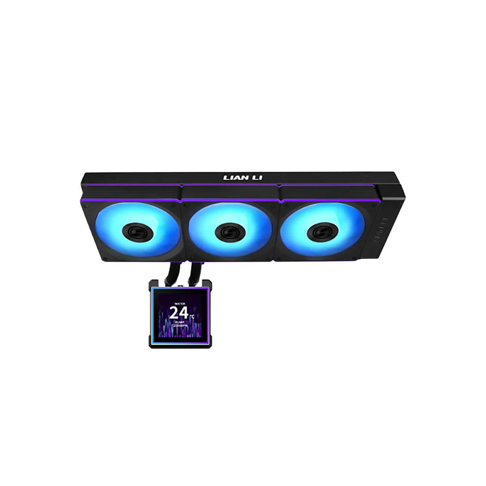 Lian Li Hydro-Shift II LCD-S 360CL With CL Wireless Fans IPS LCD Screen Liquid Cooler - Black