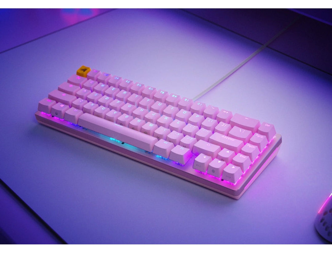 Glorious GMMK2 65% Pre-Built ANSI USA Wired RGB Mechanical Gaming Keyboard - Pink