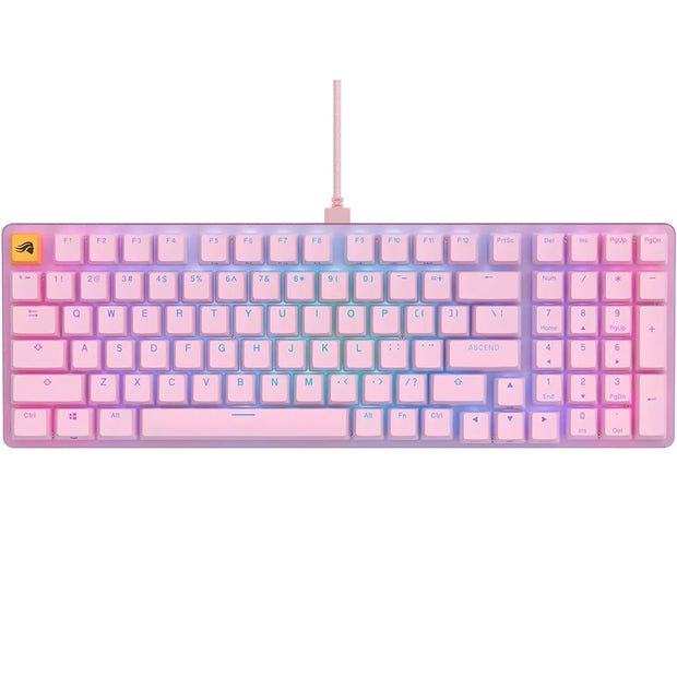 Glorious GMMK2 Full-Size 96% Modular Mechanical Gaming Keyboard – Pink