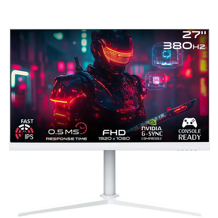 GAMEON GOAP27FHD380IPS Artic Pro Series 27" FHD, 380 Hz, MPRT 0.5 ms, HDMI 2.1, Fast IPS Gaming Monitor (Support PS5) - White