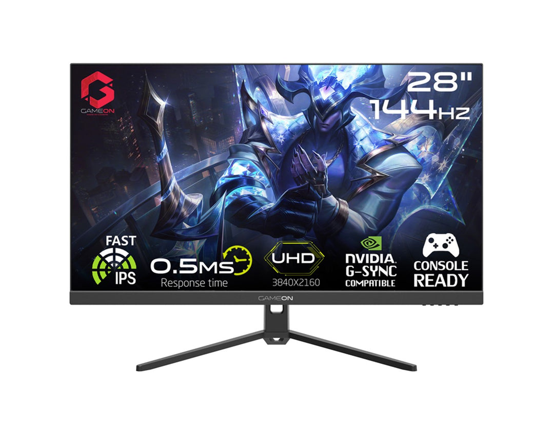 GAMEON GOP28UHD144IPS 28" 4K UHD, 144Hz, MPRT 0.5ms, HDMI 2.1 Gaming Monitor (Support PS5)