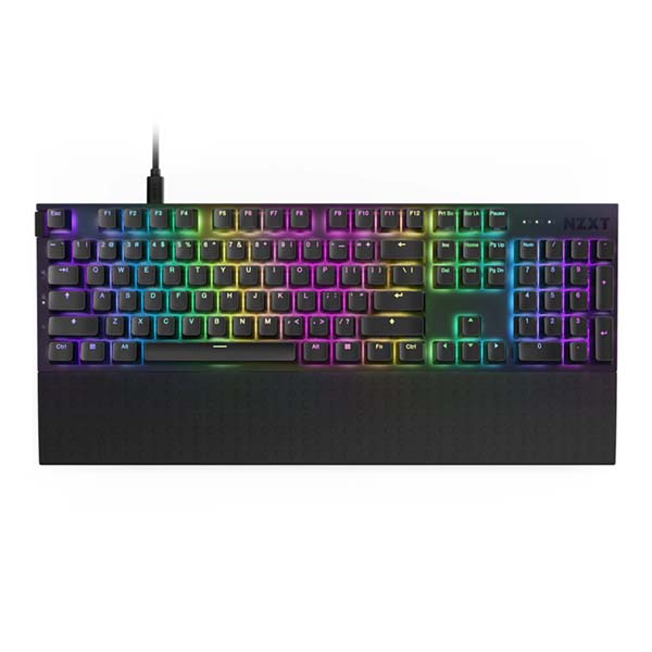 NZXT FUNCTION 2 - RGB Hot-Swap Wired Optical Gaming Keyboard - Black