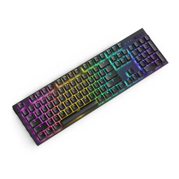 NZXT FUNCTION 2 - RGB Hot-Swap Wired Optical Gaming Keyboard - Black