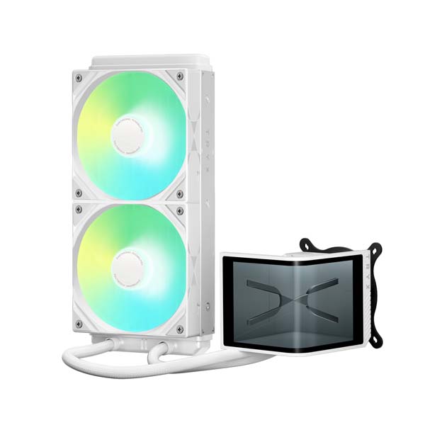TRYX PANORAMA SE ARGB 240 - 2x120mm AIO CPU Liquid Cooler - White