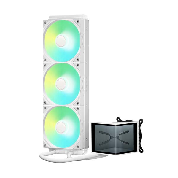 TRYX PANORAMA SE ARGB 360 - 3x120mm AIO CPU Liquid Cooler - White
