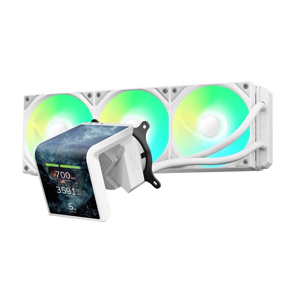 TRYX PANORAMA SE ARGB 360 - 3x120mm AIO CPU Liquid Cooler - White