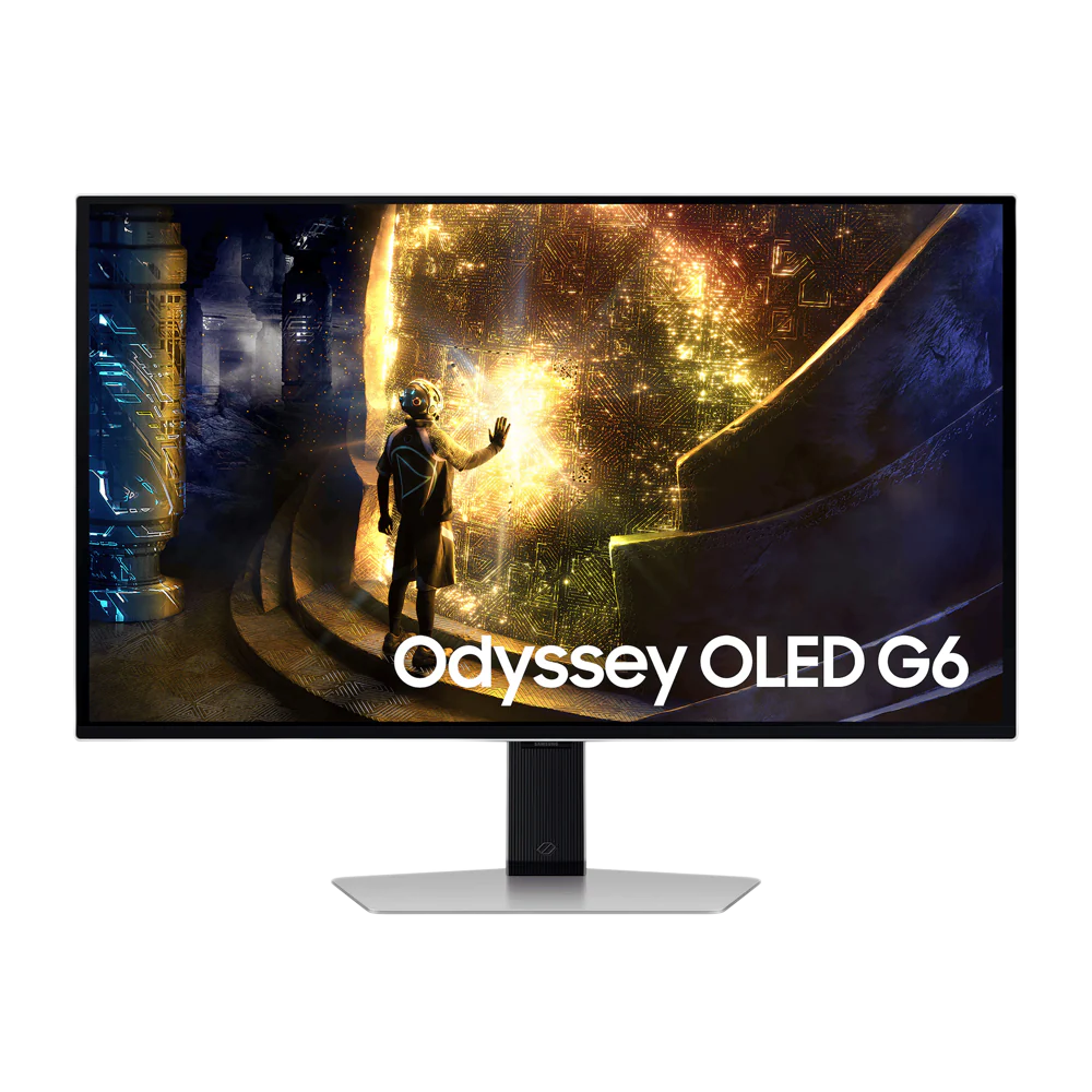 SAMSUNG G6 G61D Odyssey OLED - 27 Inch QHD 240Hz 0.03ms HDMI 2.1 Gaming Monitor - Silver