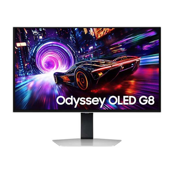 SAMSUNG ODYSSEY G8 G81SF - 27 Inch 4K UHD 240Hz 0.03ms HDMI 2.1 QD-OLED Gaming Monitor - White