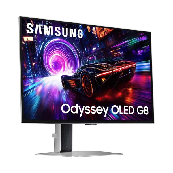 SAMSUNG ODYSSEY G8 G81SF - 32 Inch 4K UHD 240Hz HDMI 2.1 QD-OLED Gaming Monitor - White