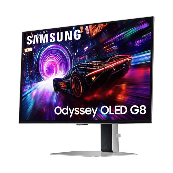 SAMSUNG ODYSSEY G8 G81SF - 32 Inch 4K UHD 240Hz HDMI 2.1 QD-OLED Gaming Monitor - White
