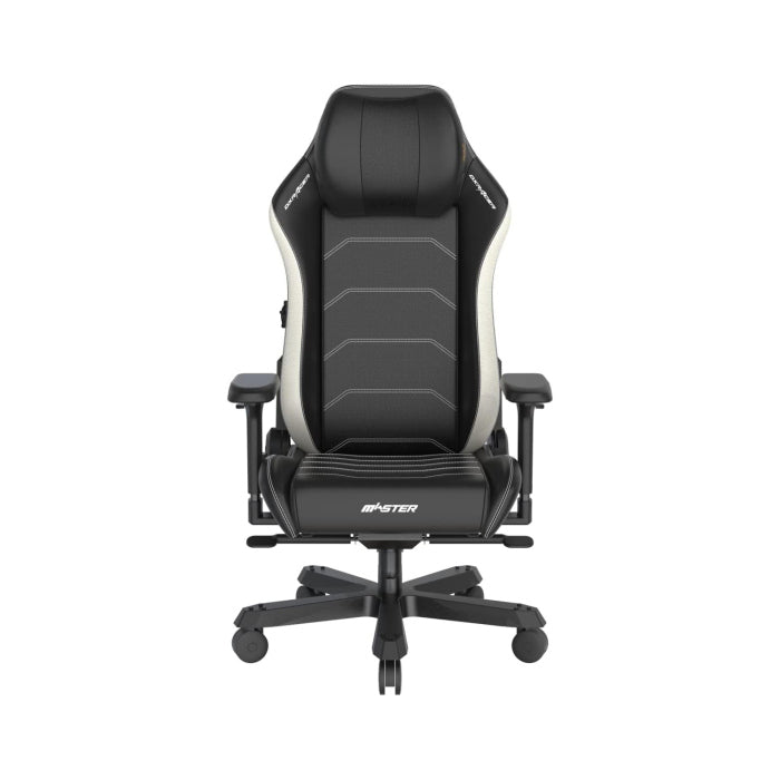 DXRacer Master Series Gaming Chair Microfiber Leather, 4D Armrest, High Density Mold Shaping Foam - Black & White