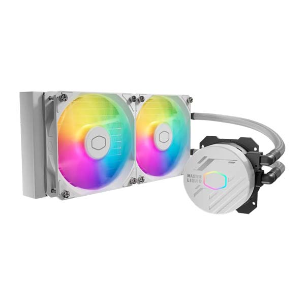 COOLER MASTER MasterLiquid 240L CORE ARGB CPU Liquid Cooler - White