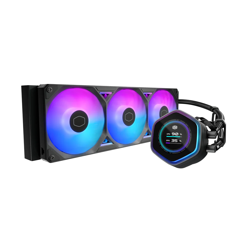 Asus Color Master Computer Cooler Master MasterLiquid Atmos II LCD Liquid Cooler - Black – PC ZONE