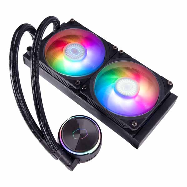 Cooler Master PL240 Flux ARGB CPU Liquid Cooler - Black