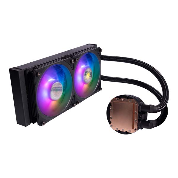 Cooler Master PL240 Flux ARGB CPU Liquid Cooler - Black