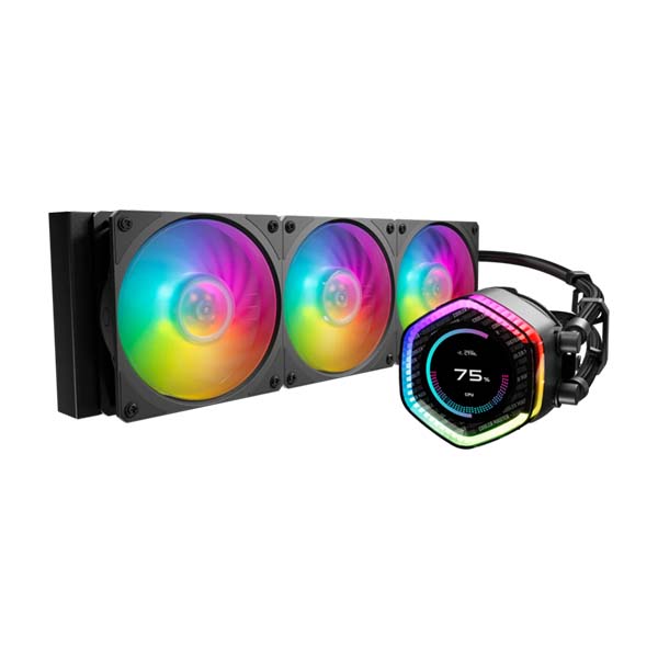 COOLER MASTER MasterLiquid 360 ION 360mm CPU Liquid Cooler with LCD display - Black