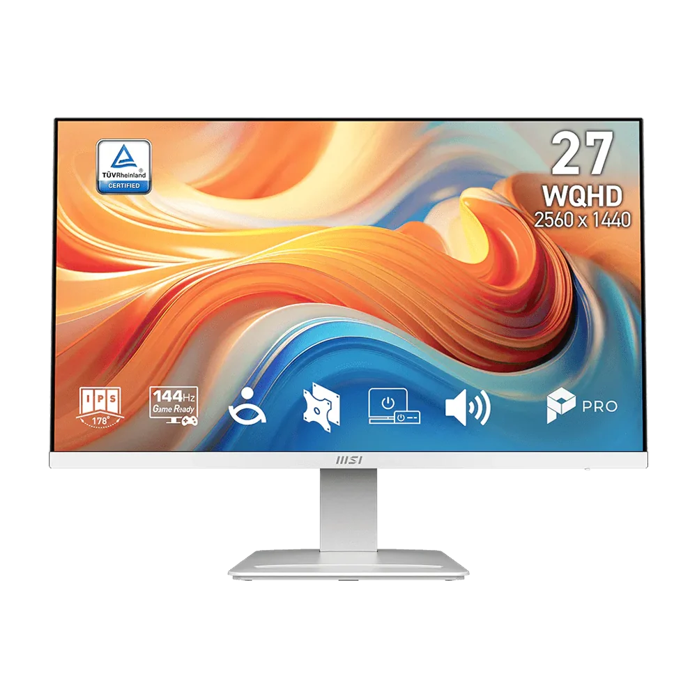 MSI PRO MP273QW 27 Inch 144Hz WQHD 1ms IPS Business Monitor - White