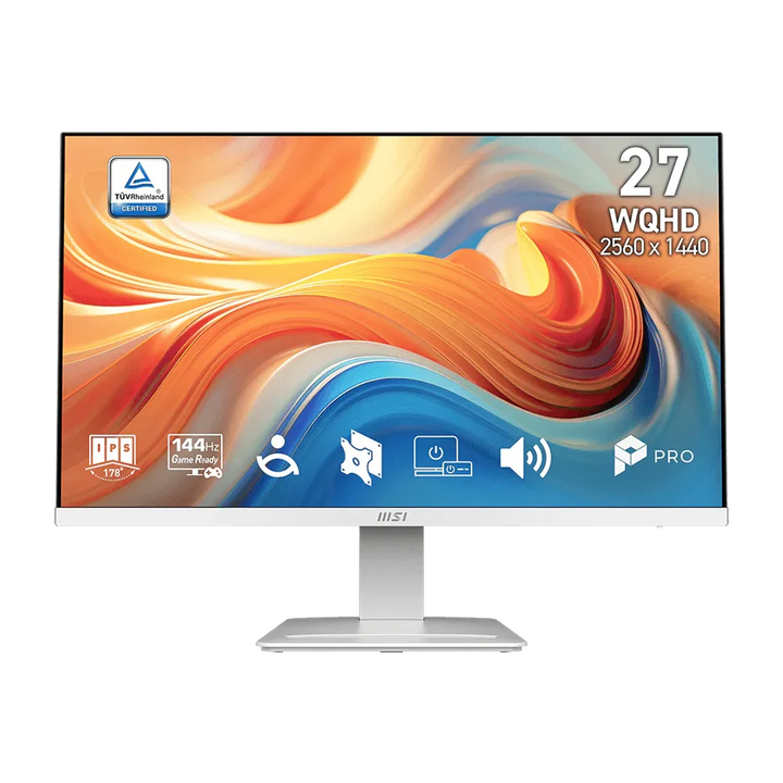 MSI PRO MP273QW 27 Inch 144Hz WQHD 1ms IPS Business Monitor - White