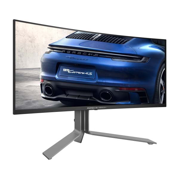 AOC AGON PRO PD34 Porsche Design - 34 Inch WQHD 240Hz 0.03ms HDMI 2.1 QD OLED Curved Gaming Monitor - Black