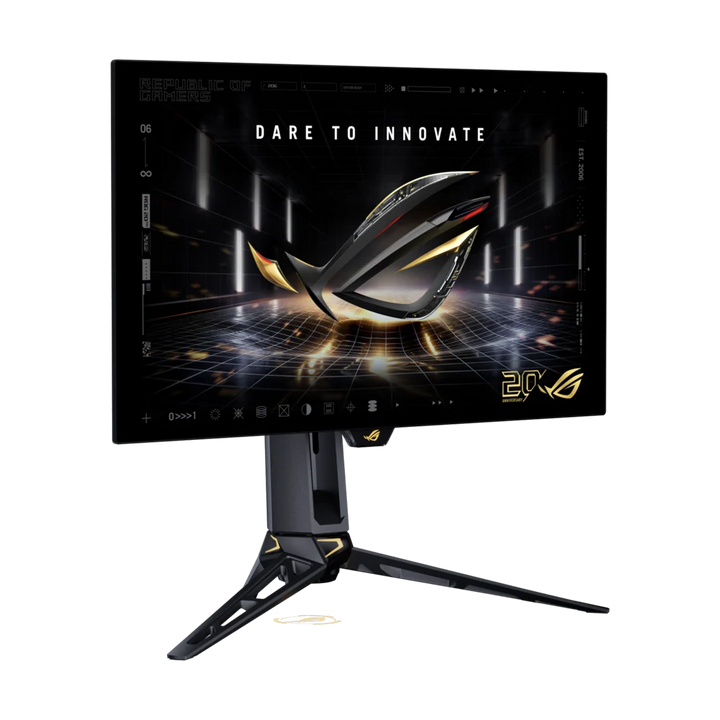 ASUS ROG SWIFT PG27AQWP-G EDITION 20th Anniversary 27 Inch Dual Mode QHD 540Hz, HD 720Hz HDMI 2.1 0.02ms Tandem WOLED Gaming Monitor - Black