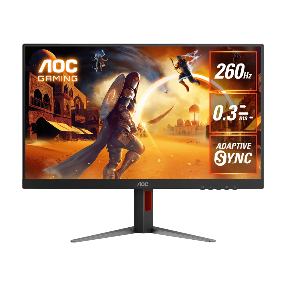 AOC Q27G4Z 27 Inch 260Hz QHD 0.3ms IPS Gaming Monitor - Black