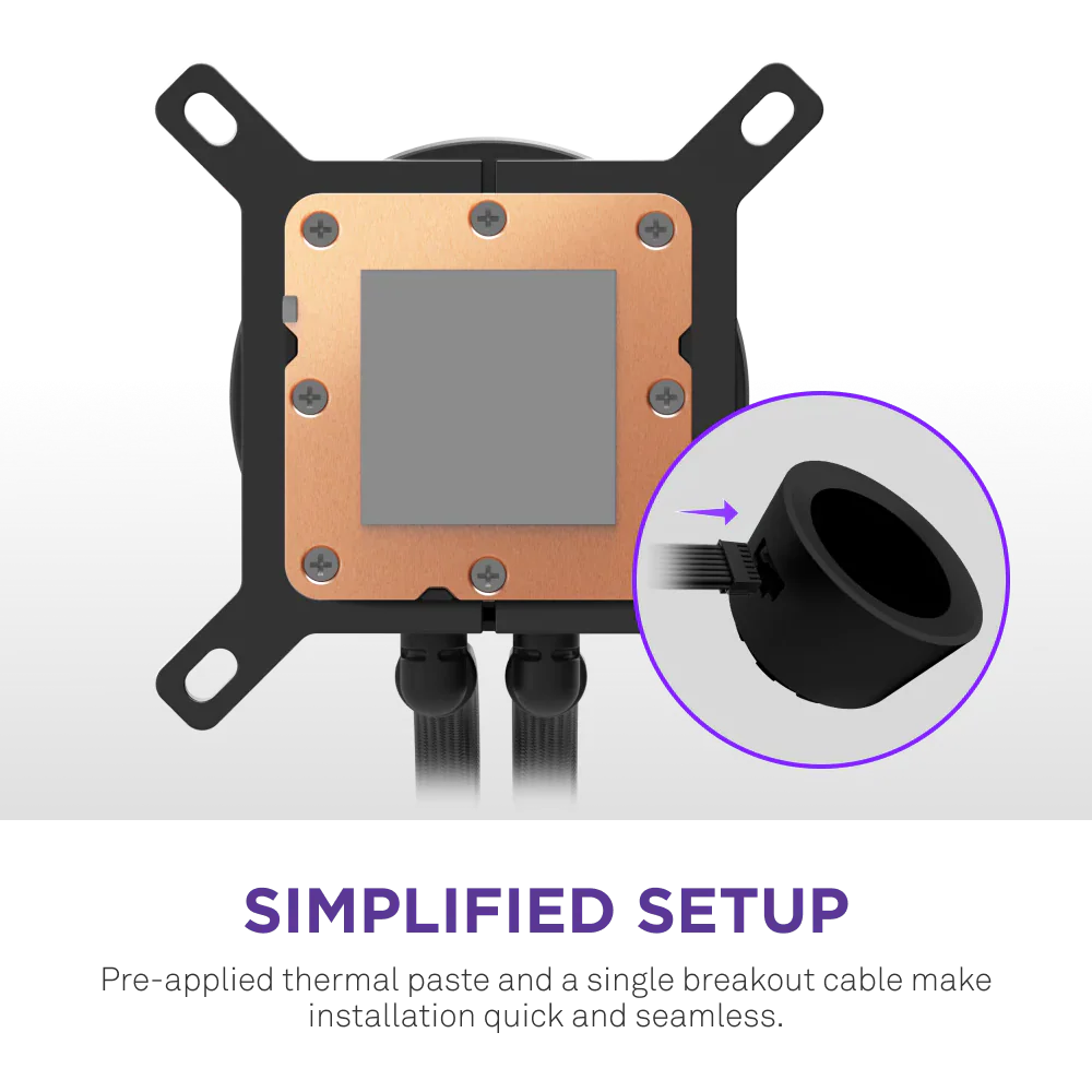 Nzxt Kraken Plus 360mm V2 Display and Radiator Fans AIO Liquid Cooler - Black