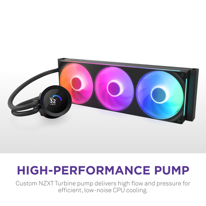 NZXT Kraken 360 RGB V2 360mm AIO Liquid Cooler - Black