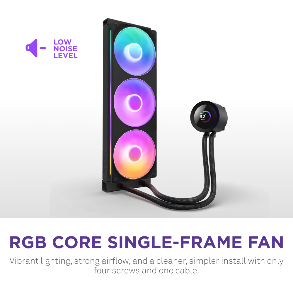 NZXT Kraken 360 RGB V2 360mm AIO Liquid Cooler - Black