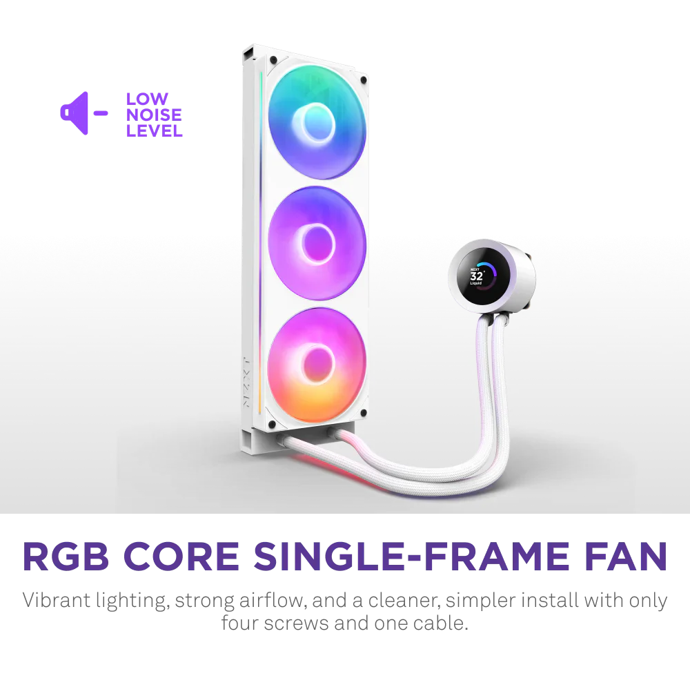 NZXT Kraken 360 RGB V2 360mm AIO Liquid Cooler - White