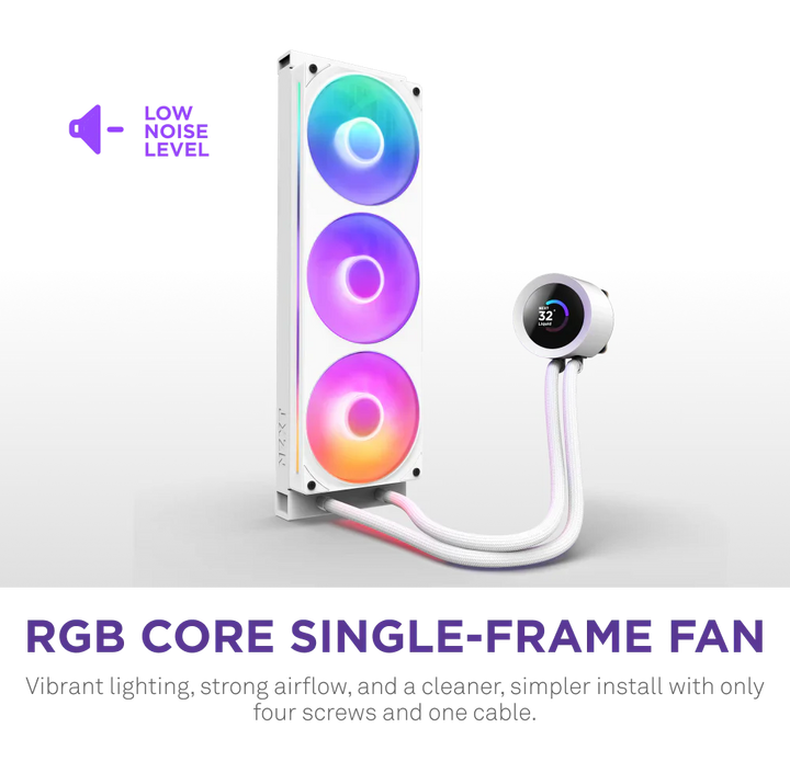 NZXT Kraken 360 RGB V2 360mm AIO Liquid Cooler - White
